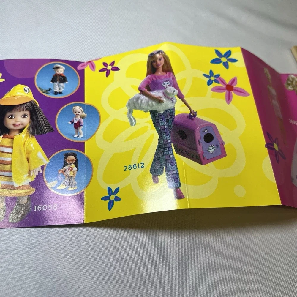 Barbie Doll Vintage 1990s Mattel Fold Out Brochure Pamphlet Insert Flyer Catalog
